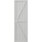 Ekena Millwork Americraft 5-Board Wood 2 Equal Panel Frmd Board-n-Batten Shutters w/Dbl Z-Bar, ARW102BF518X81STH, PR ARW102BF518X81STH - alternate 4